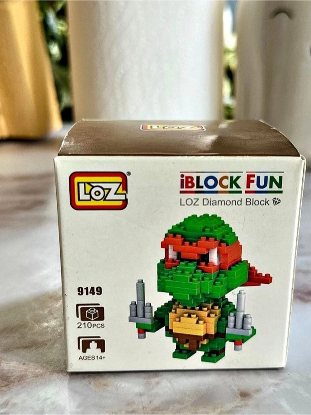 LOZ Diamond Blocks 9149 TMNT Raphael Ninja Turtle Set - Open Box